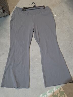 Nwt HALARA Gray Flared Leggings